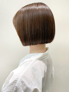 セイドット リー(Say. Ree) say.ショートボブひし形ショートハイライトヘーゼルグレージュ