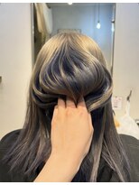 エイム(Aem.) umbrella grey beige×blue