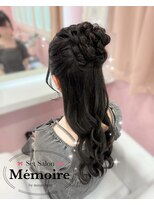 メモワール なんば店(memoire) ふわふわお団子ハーフアップ