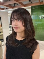 サードショップ 梅田茶屋町店(THIRD SHOP)&nbsp;ミディアムレイヤー×チョコレートブラウン