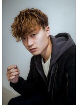 ブロートーキョーバーバーショップ 神田2nd(Bro Tokyo BARBERSHOP)&nbsp;ハイトーン波巻きマッシュ