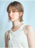 大人可愛い20代30代40代レイヤーボブ透ける暗髪カラー/AIN.ANLY.