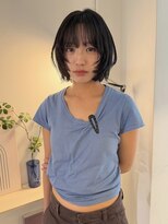 ニコフクオカヘアーメイク(NIKO Fukuoka Hair Make)&nbsp;《NIKO》透け感たっぷり暗めカラー×レイヤーボブ福岡天神
