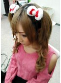 Xmasハーフツインテールヘア☆+゜
