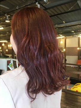 ヘアーデザインフロイデ(HAIR DESIGN freude) ゆるふわ巻き×ピンク系カラー