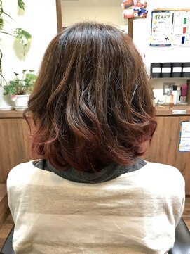 ヘアーボックス メリー(Hair box Merry) ピンクグラデーションカラー