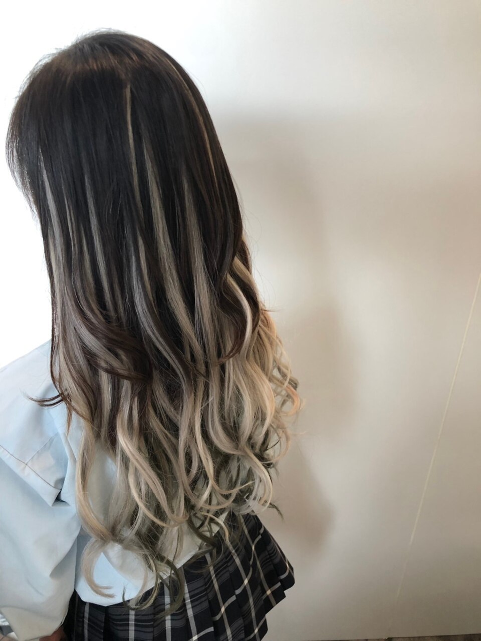 ヘアドネーション　黒髪　エクステ ブレイズスタイル #ブレイズ #なじませエクステ #なじませカット