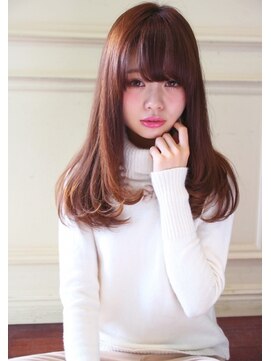 ココラー(COCOlar) 大人可愛いキレイ系で毛先にアイロンを、くせ毛のかた縮毛矯正