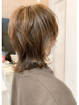 キャアリー(Caary) 福山市美容室　大人外ハネウルフヘア人気キャアリー【Caary】