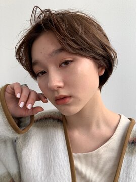 ローウェ 新百合ヶ丘(Louwe) センターパートウェーブショートスタイル[新百合ヶ丘/新百合ヶ丘