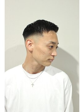 レンゲン(LENGEN) 束感刈り上げビジネス七三ツーブロックアップバング２０７