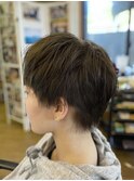 スッキリショート×ネイビーアッシュ