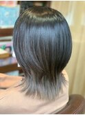 透明感 インナーカラー 襟足カラー