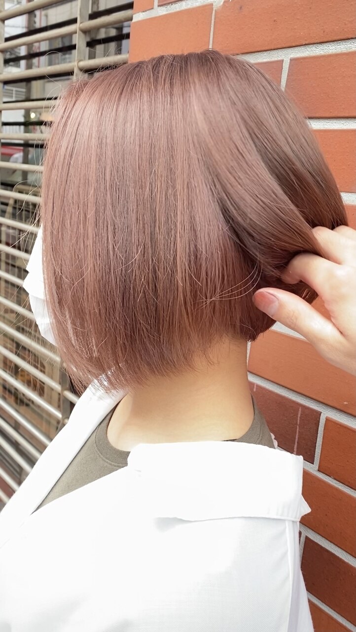 ミルクティーベージュ #ピンクベージュ #ブリーチ2回：L155257098