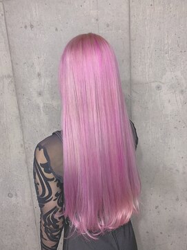 サロンドミルク 新百合ヶ丘店(salon de MiLK) ＊ロングピンクハイトーンインナーカラーハイライト新百合ヶ丘
