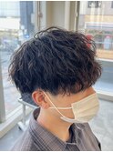 ツイストスパイラルパーマツイストパーマメンズマッシュパーマ