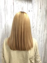 エモート(EMOTE)&nbsp;ワンレンロング/抜きっぱなし/ブリーチ/ブロンド