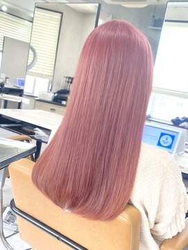 アジールヘア 東上野店(agir hair) 10代20代30代ベビーピンクカラーブリーチ【上野】