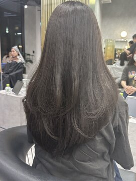 シティ(CITY) 韓国レイヤー×ラベンダーグレージュカラー 【CHICA】