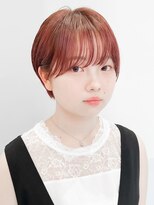 大人可愛い/20代30代40代/黒髪/前下がりショート/丸みショート