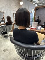 ロンドカスティーヨ 四日市(Lond castillo)&nbsp;【futaba】切りっぱなしボブ/前下がりボブ/縮毛矯正/髪質改善