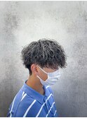 ホワイトハイライト×波巻き30%