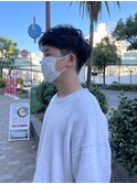 men's 刈り上げマッシュショート×ソフトツイスパ