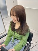 地毛からワンカラーで作るブラウンカラー♪
