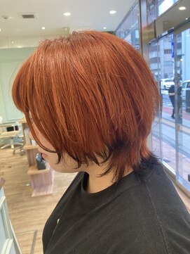 モリオフロムロンドン 大宮店(morio from London) オレンジカラー×エンドカラー 【村田】