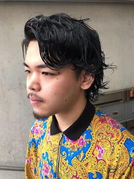 ディーバ 渋谷(D.I.E.V.A) 20代30代40代50代黒髪ナチュラルパーマミディアムメンズショート