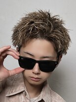 スパイキーショートアップバング渋谷道玄坂メンズショートカット