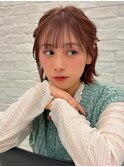 熊本 ボブアレンジ チョコレートブラウン 韓国風 Arisa.