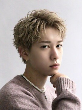 オーシャントーキョーウエスト 心斎橋 (OCEAN TOKYO WEST) メンズショートアップバング刈り上げなしスパイキーショート