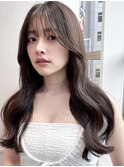 【MINX】顔まわり似合わせカット+暗めカラーロング_銀座