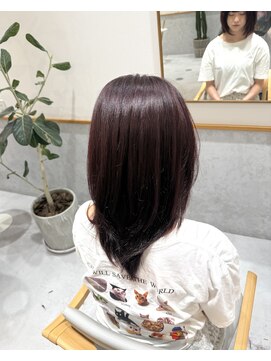レンジヘアー(lange hair) CherryBordeaux【ボルドー.透明感.艶感.レイヤーカット】