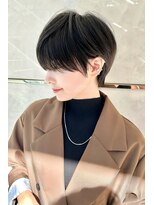 ロンドプロフィール 浦和(Lond profil)&nbsp;大人可愛い20代30代40代黒髪前下がりショートボブ丸みショート◎