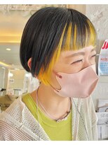 クレア 下北沢(CREA)&nbsp;インナーカラーイエロー