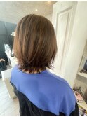 福山美容室Caaryくびれミディアム引き締めボブ20代30代40代