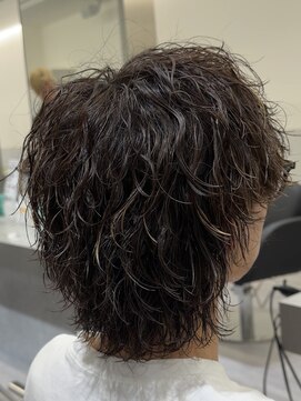 ビカムメンズヘアー 栄店(become men's hair) ウルフパーマメンズ／名古屋栄／ミディアムヘア