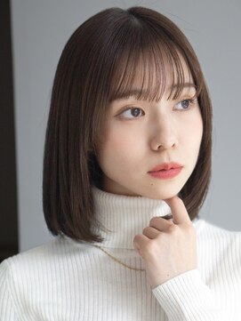 ガーデンヨコハマエスト(GARDEN YOKOHAMA est) イメチェン 外ハネボブ 美髪 ワイドバング ミディアム 艶