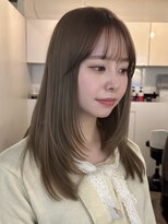 アンカーバイナチュラル(anchor by natural)&nbsp;韓国風/レイヤー/前髪カット/オリーブ/透明感/ハッシュカット