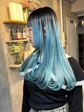 フォート(FORT) ダブルカラー&ブリーチ バレイヤージュ レイヤーカット