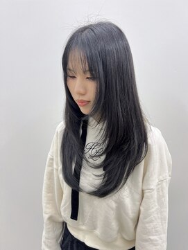 ビーヒアナウ N゜03 金沢駅西店(BE HERE NOW) ロングレイヤー×ブラックパープル