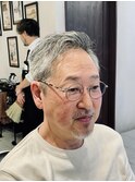 【70代 男性】シニア七三パーマ