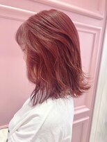 リー 梅田(Lee)&nbsp;Lee梅田★コーラルピンク×無造作カール