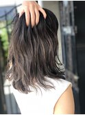 【ハイライト】【グラデーションカラー】【グレージュ】