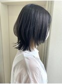 ダークグレージュ×レイヤーくびれボブ♪
