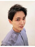 メンズかき上げスタイル×アップバング1