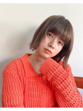 アンアミ キチジョウジ(Un ami Kichijoji) 切りっぱなしボブ×ココアブラウン 髪質改善 ○堀越太真樹