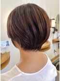丸みショートボブ